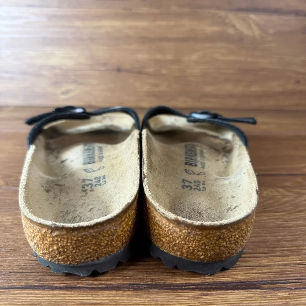 Birkenstock Madrid Black Slides Sandals Women’s Size 6 (37) Shoes